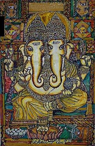 Twin Ganesha by M Suriyamoorthy, 2009