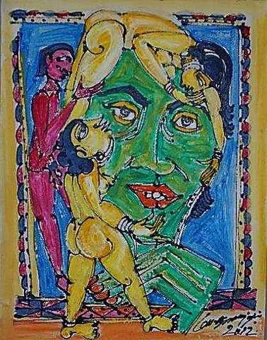 Green Visage by M Suriyamoorthy, 2012