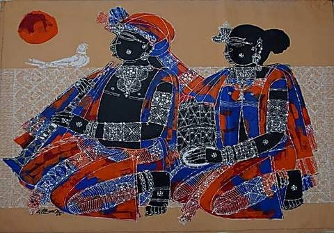 Two Elders Beneath the Sun by G Raman, 2006