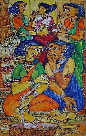 Family Blessing by M Suriyamoorthy, 2011