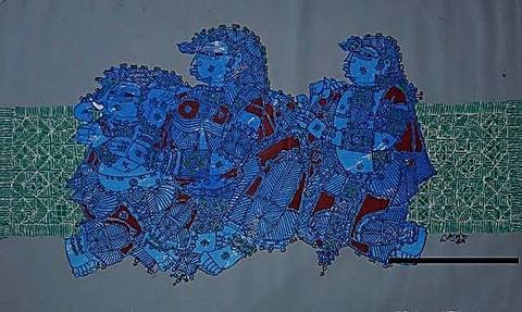 Blue Gathering by G Raman, 2008